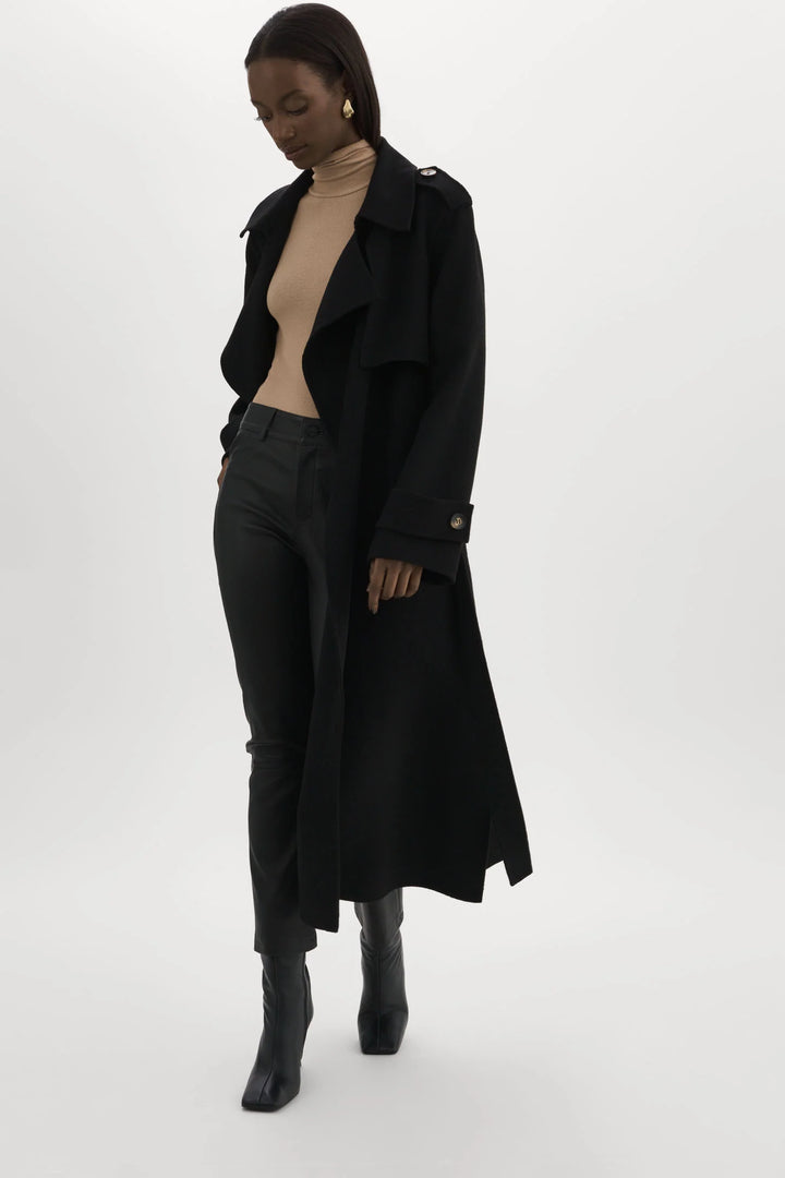 Manteau long en mélange de laine Margaret