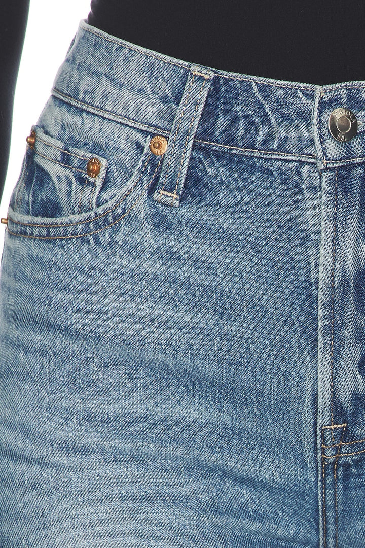 Jeans ajusté à taille haute Bri