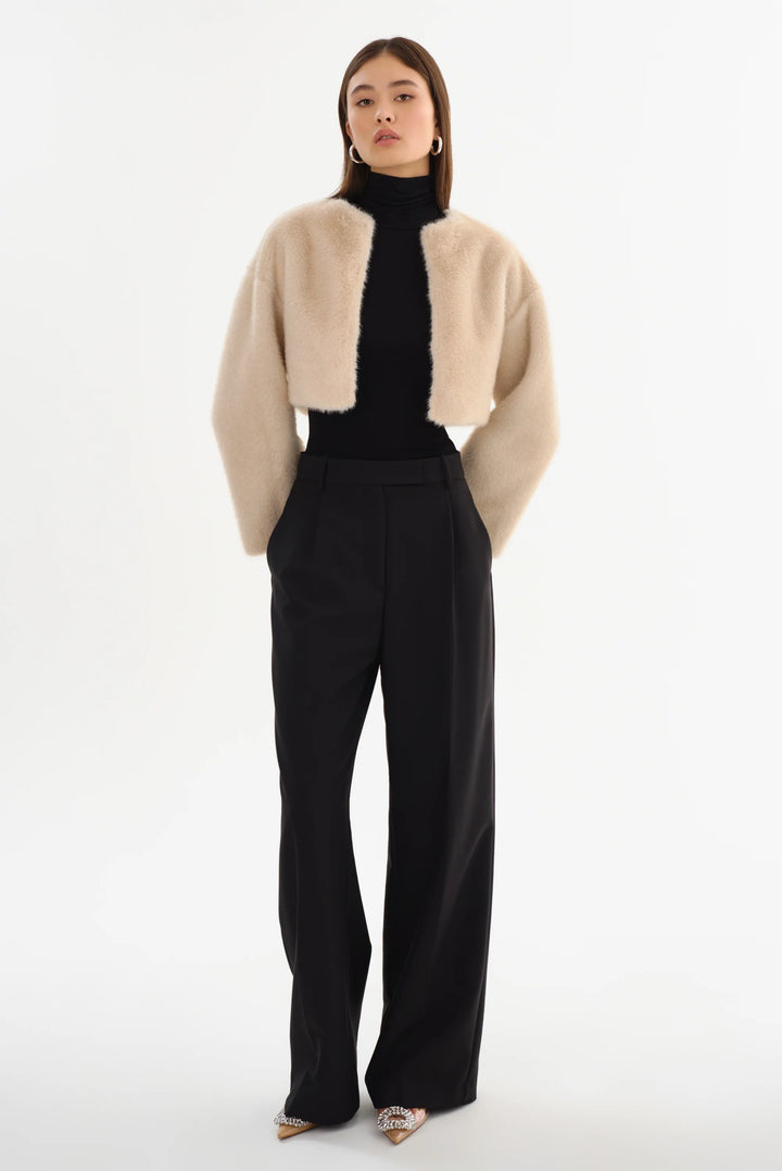 Veste courte en fausse fourrure Rowdie