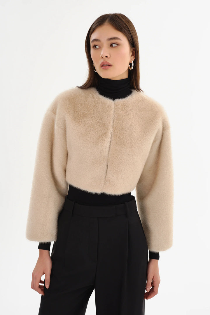 Veste courte en fausse fourrure Rowdie