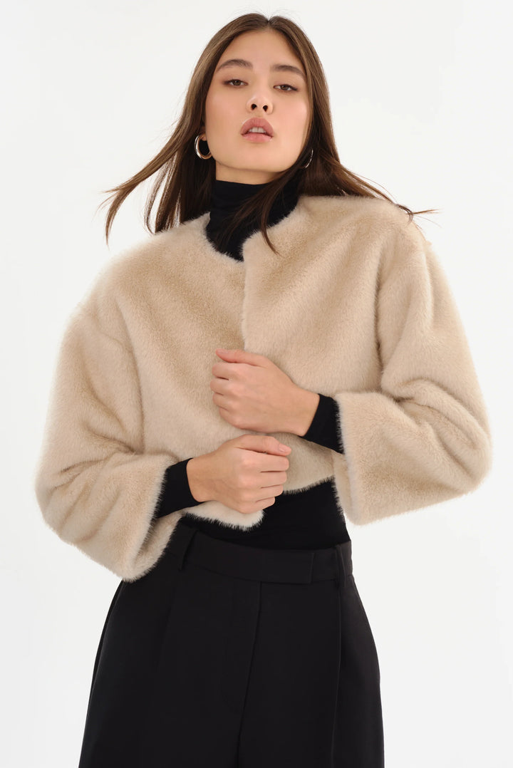 Veste courte en fausse fourrure Rowdie