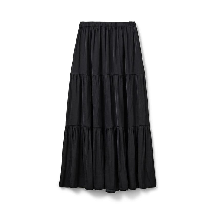 Jupe longue fluide étagée Alvilda