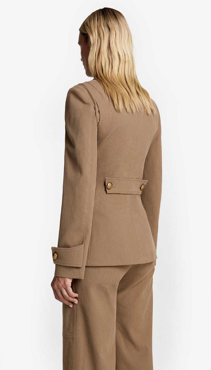 Veston style safari avec poches utilitaires