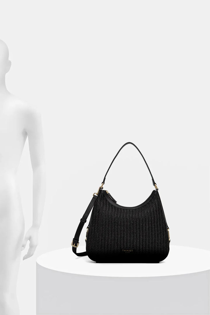 Sac à main porté épaule avec design tressé