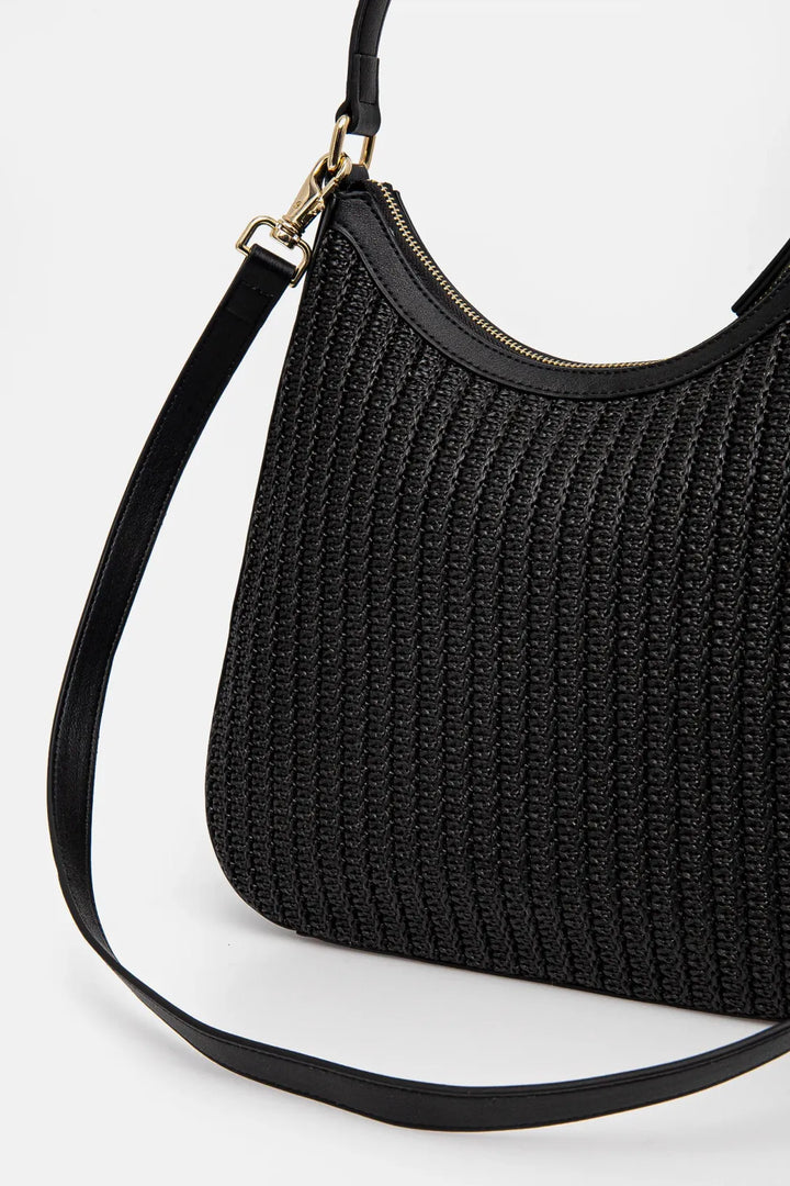 Sac à main porté épaule avec design tressé