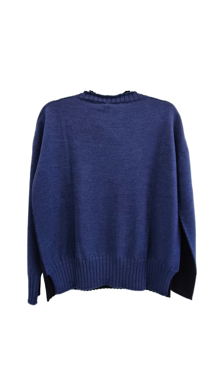 Pull bicolore en merino Vancouver