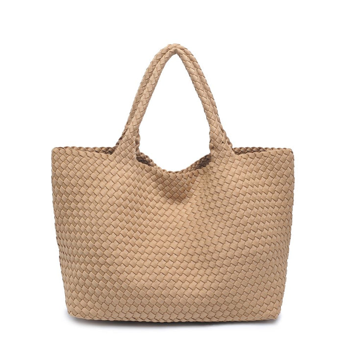 Sac tressé large avec pochette amovible Sky's The Limit