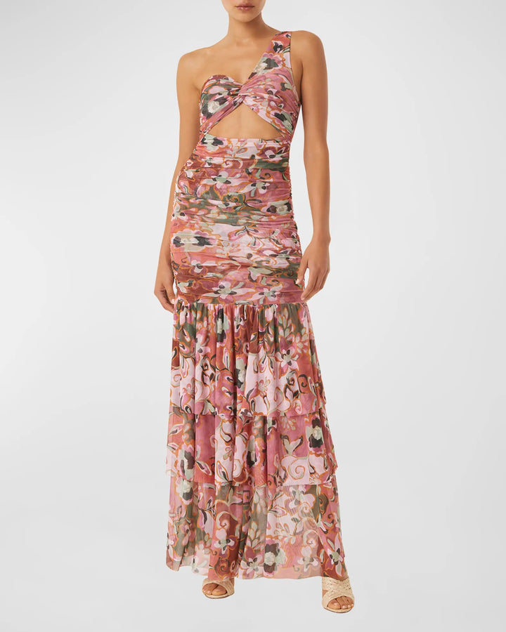 Robe longue avec motifs batik