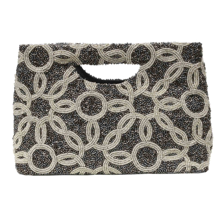 Pochette perlée cercles croisés  - Tiana NY