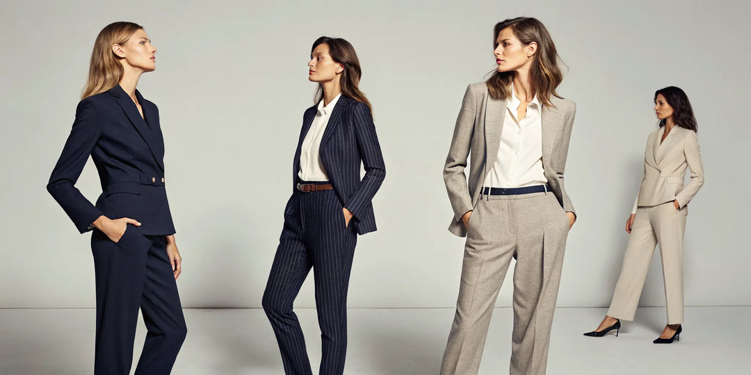 Idées de tenues professionnelles pour femmes, avec une sélection de looks de bureau chics et modernes.