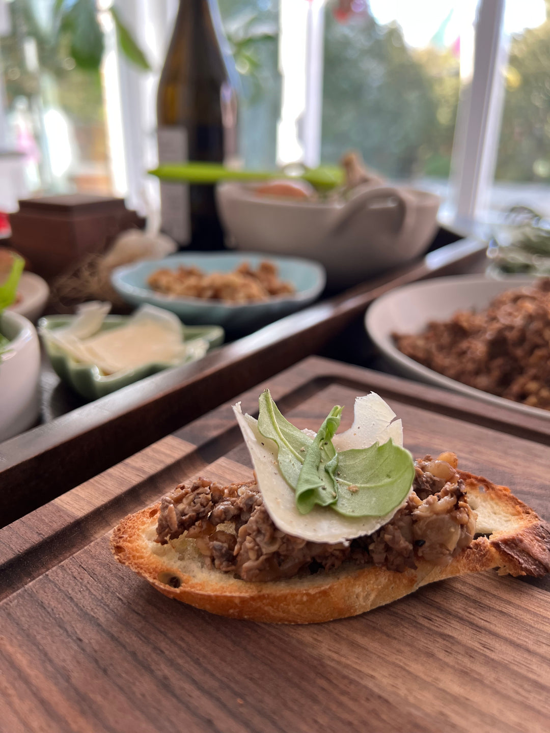 Bouchées aux champignons et noix de Grenoble