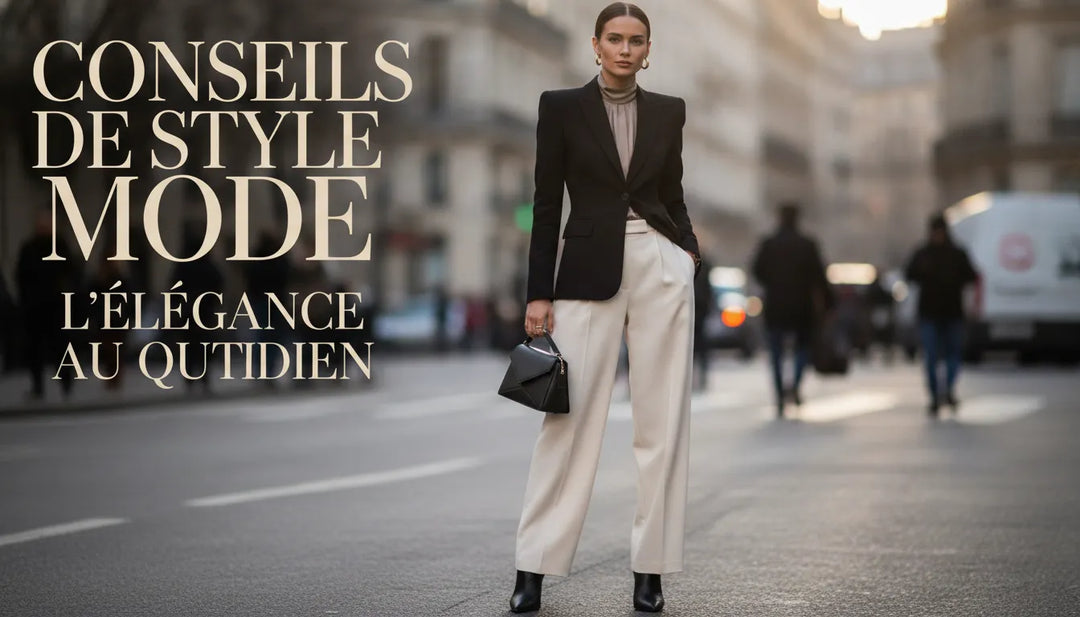 Femme elegante en tenue structuree pour morphologie en I