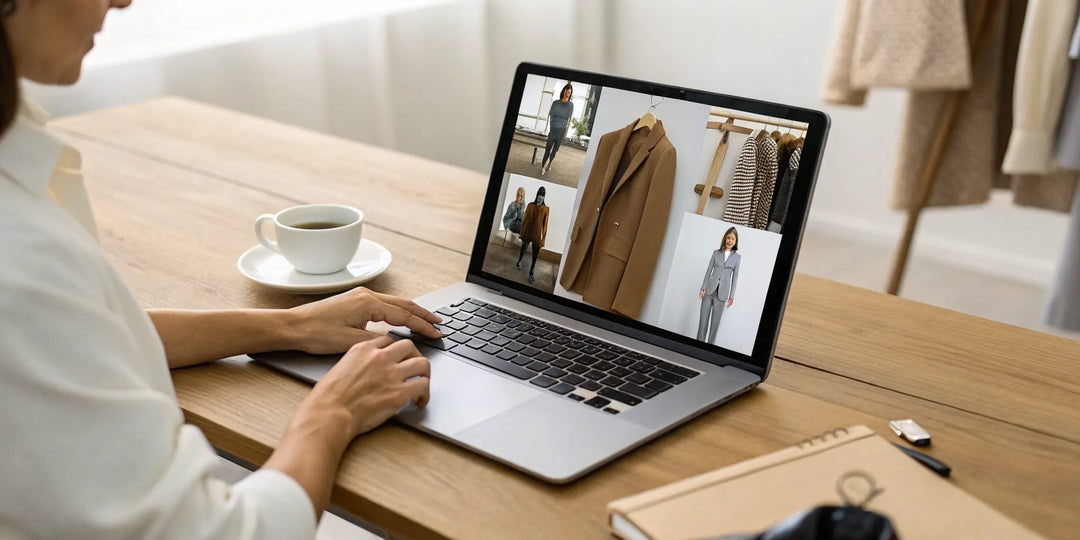 Engager une styliste privée en ligne pour des conseils de mode personnalisés sur ordinateur.