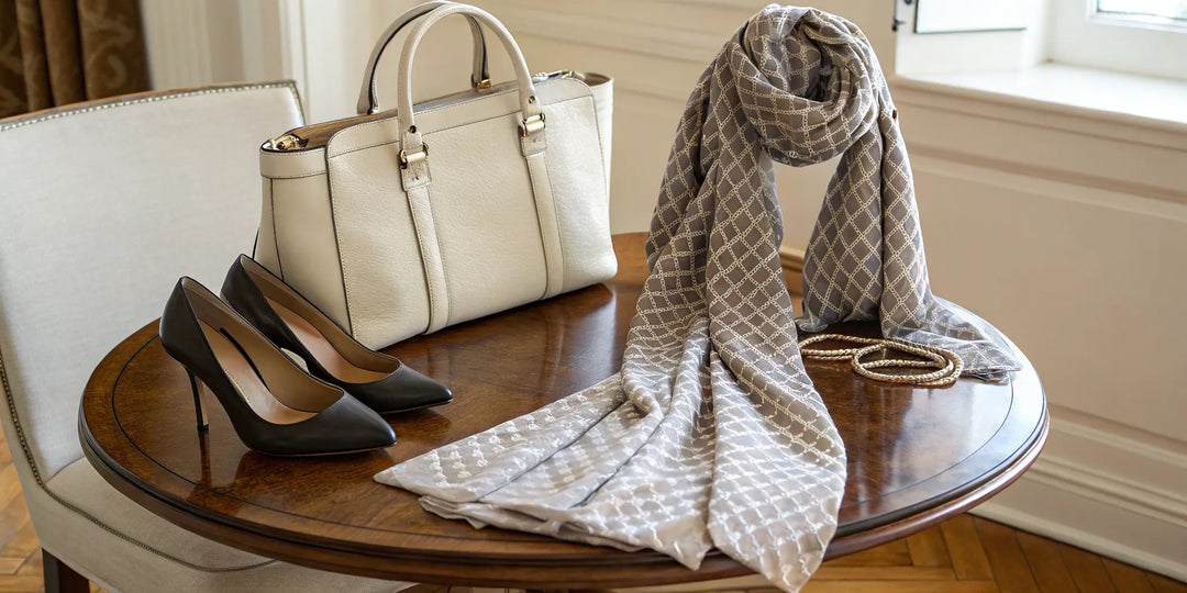 Sac, chaussures et bijoux pour définir le prix d'un relooking vestimentaire.