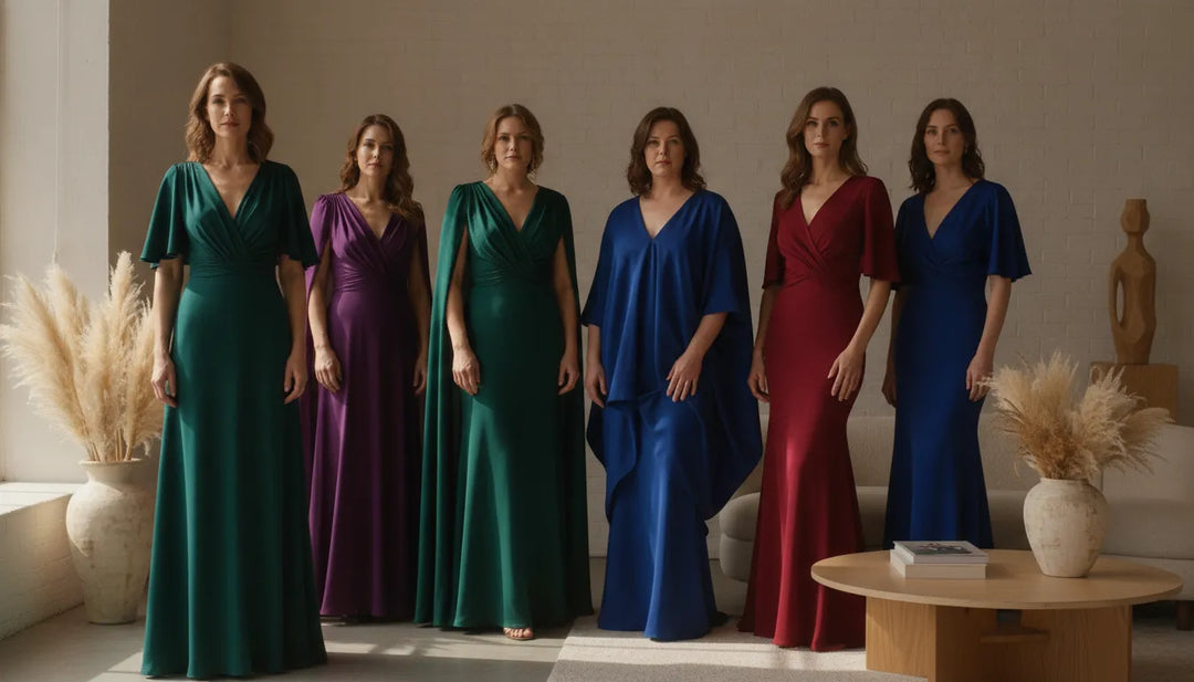 Femmes portant différentes coupes de robe femme dans une boutique