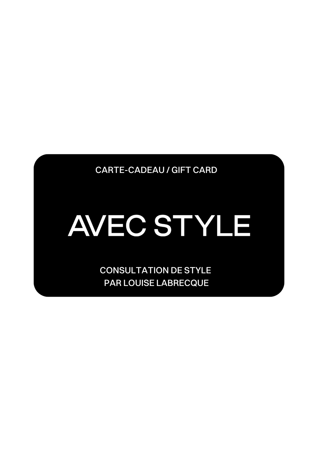 Cartes cadeaux magasin de vêtements femmes
