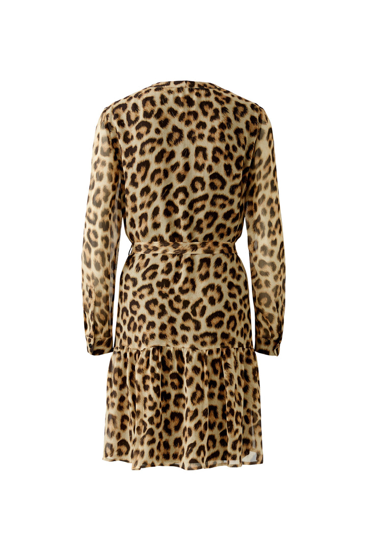 Robe courte avec imprimé léopard