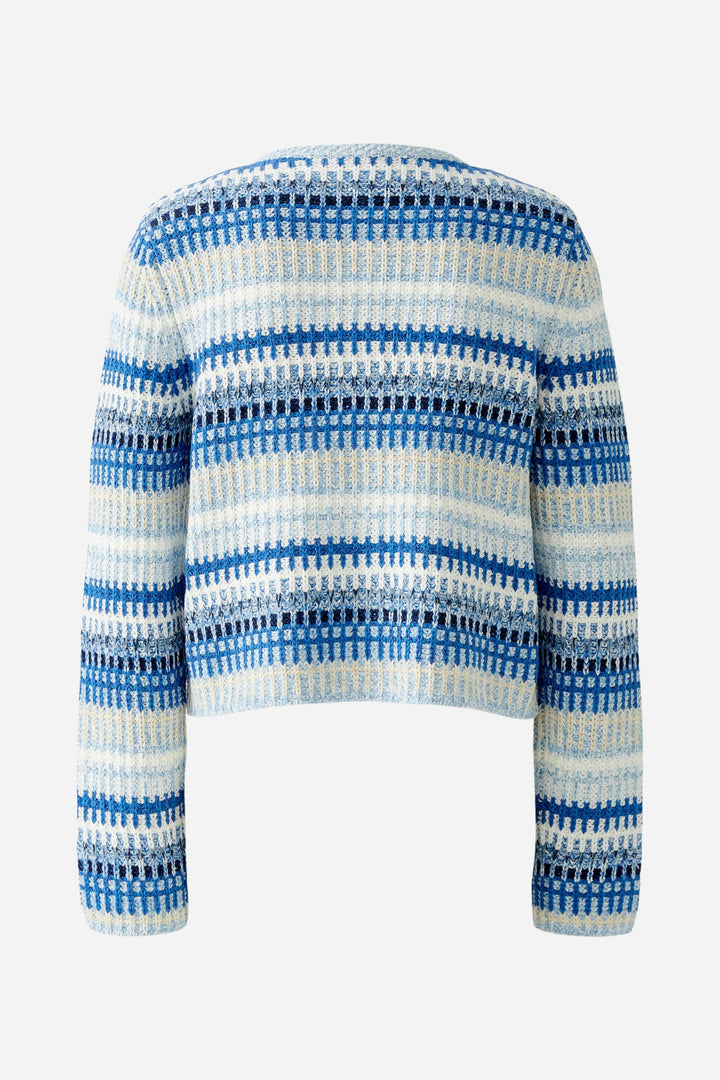 Cardigan en maille texturée avec lignes