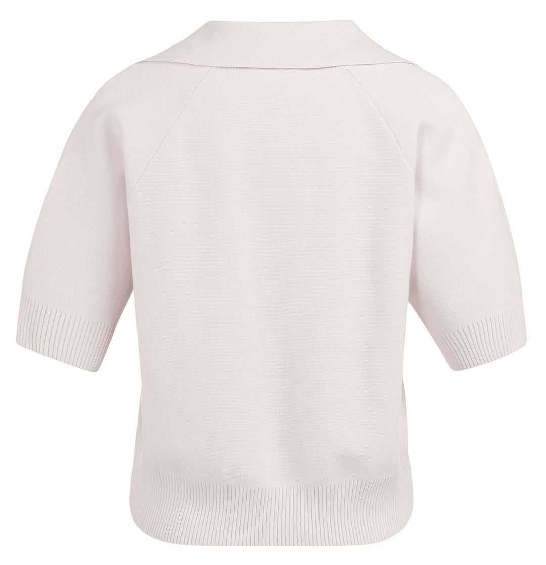 Polo tricot avec col ouvert