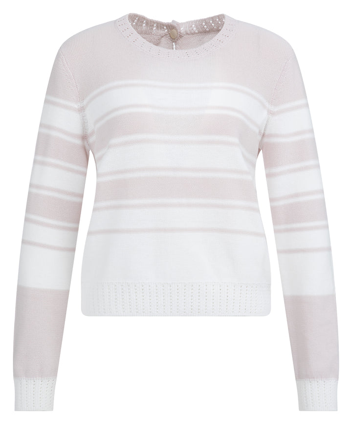 Pull à rayures et manches longues