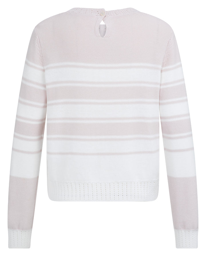 Pull à rayures et manches longues
