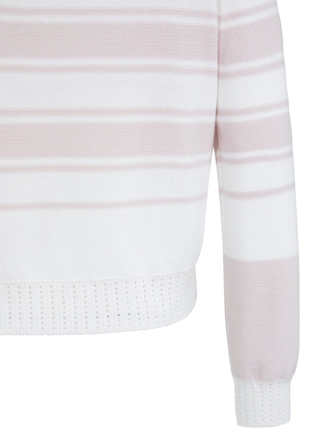 Pull à rayures et manches longues