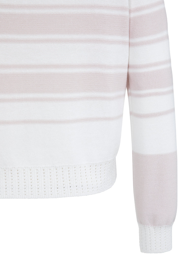 Pull à rayures et manches longues