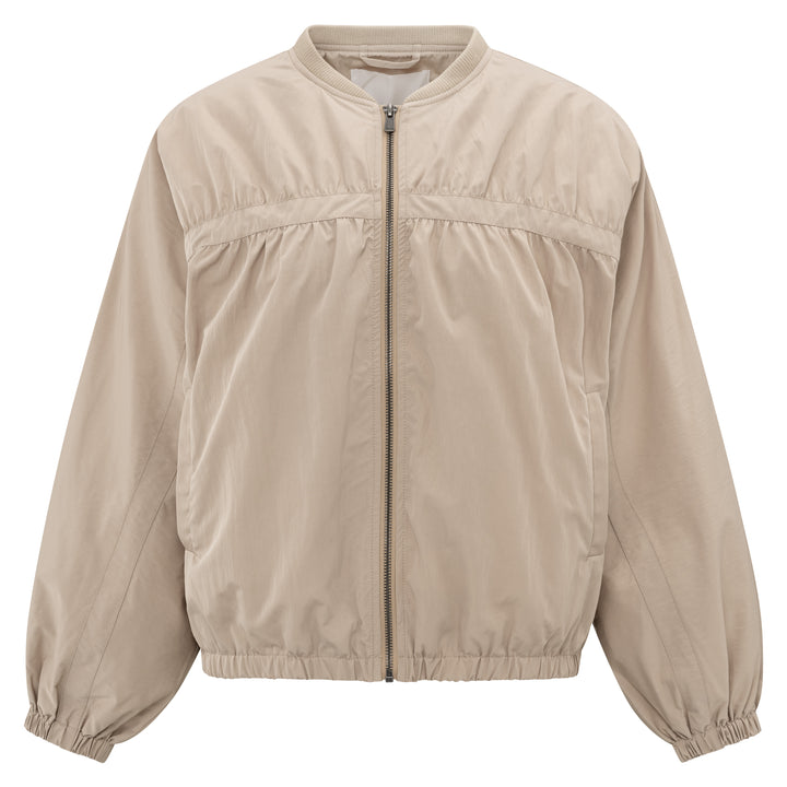 Veste bomber courte avec détail de bande