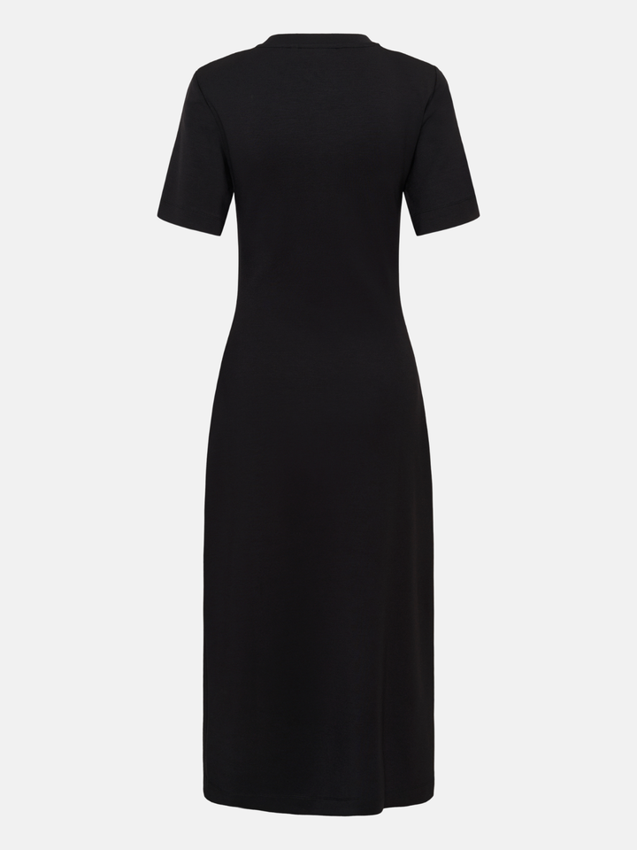 Robe Fari midi ajustée à fente discrète
