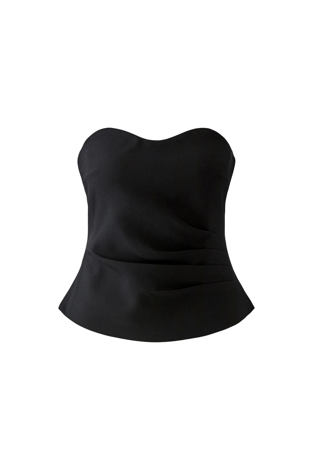 Haut bustier drapé à encolure cœur