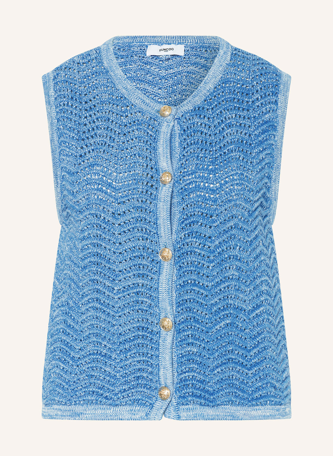Gilet en maille ajourée Gemi