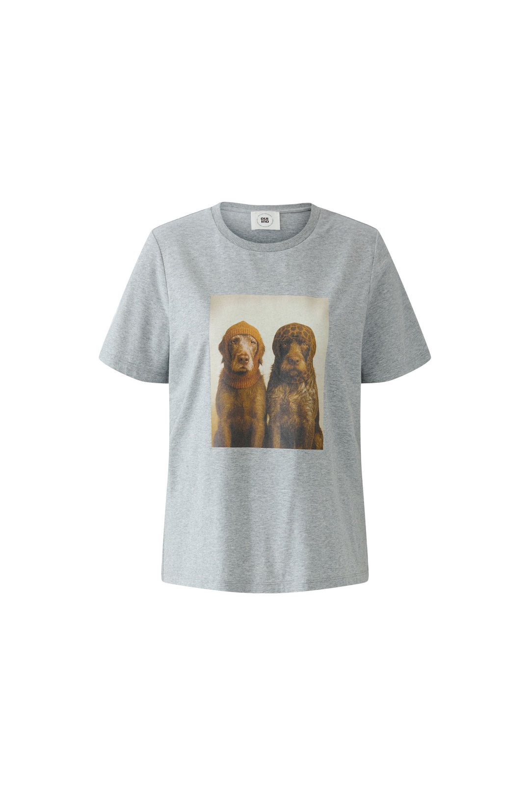 T-shirt à imprimé chiens à tuques