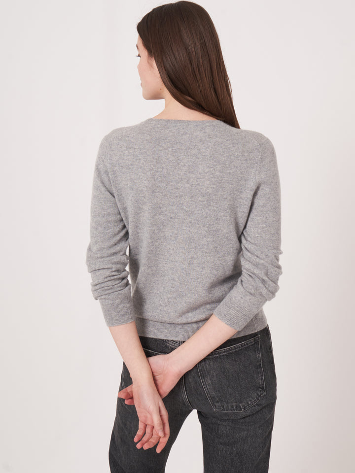 Pull en cachemire avec col rond Mia