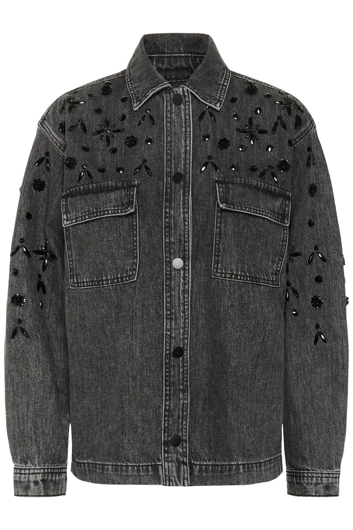 Veste en denim avec ornements décoratifs Jaiden