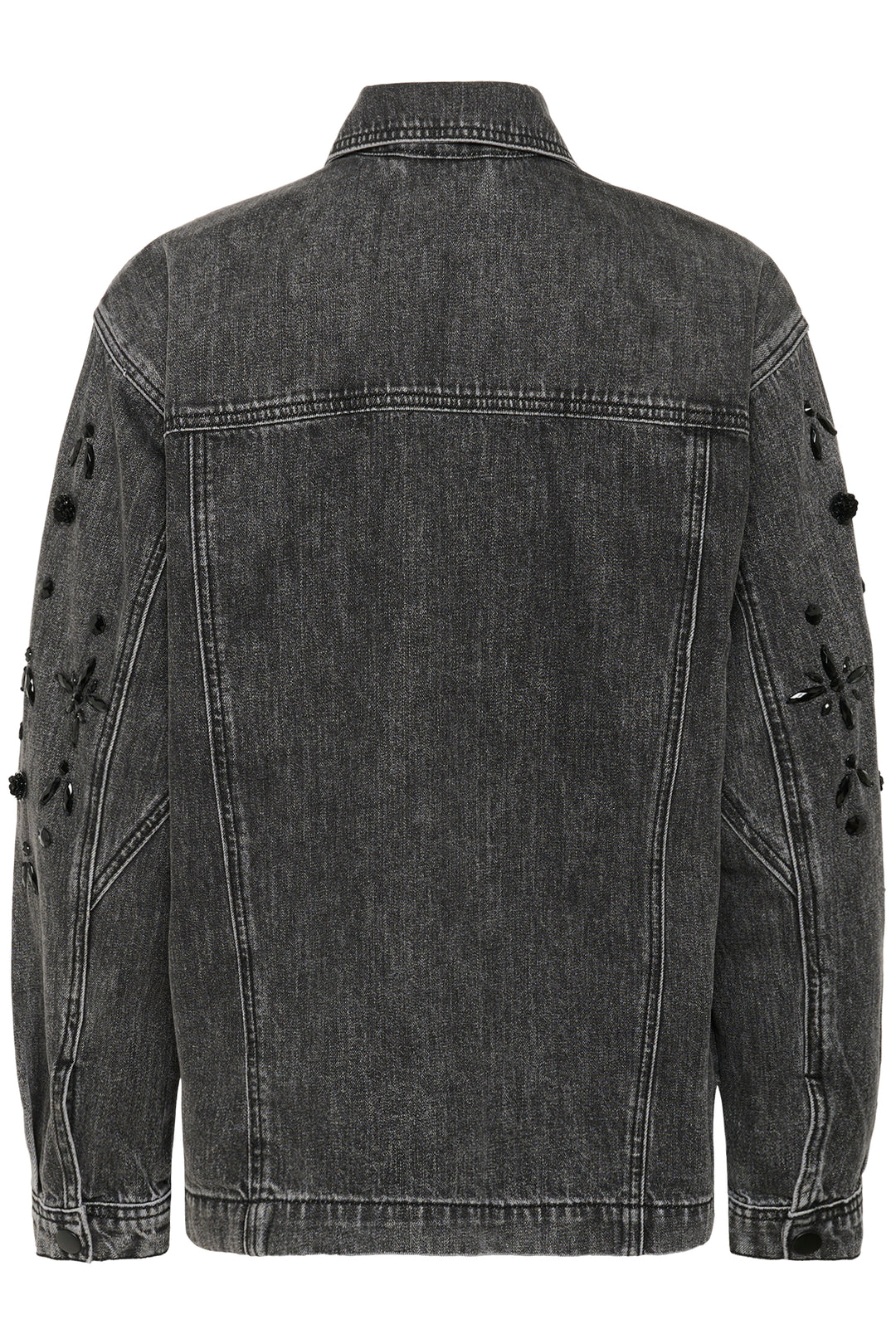 Veste en denim avec ornements décoratifs Jaiden