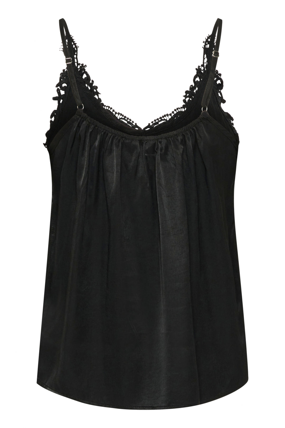 Camisole soyeuse avec détails en guipure Anna