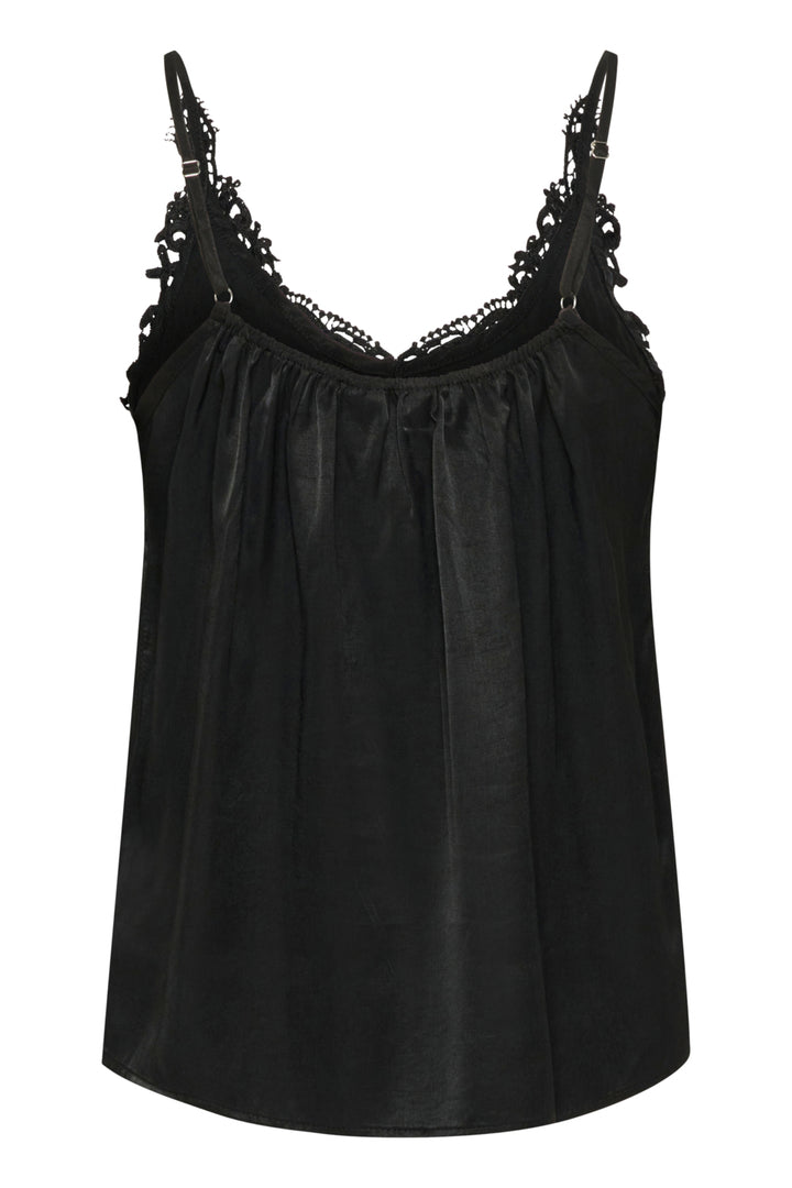 Camisole soyeuse avec détails en guipure Anna