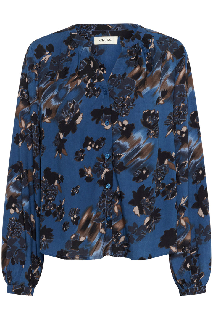 Blouse boutonnée avec imprimé floral Tiah