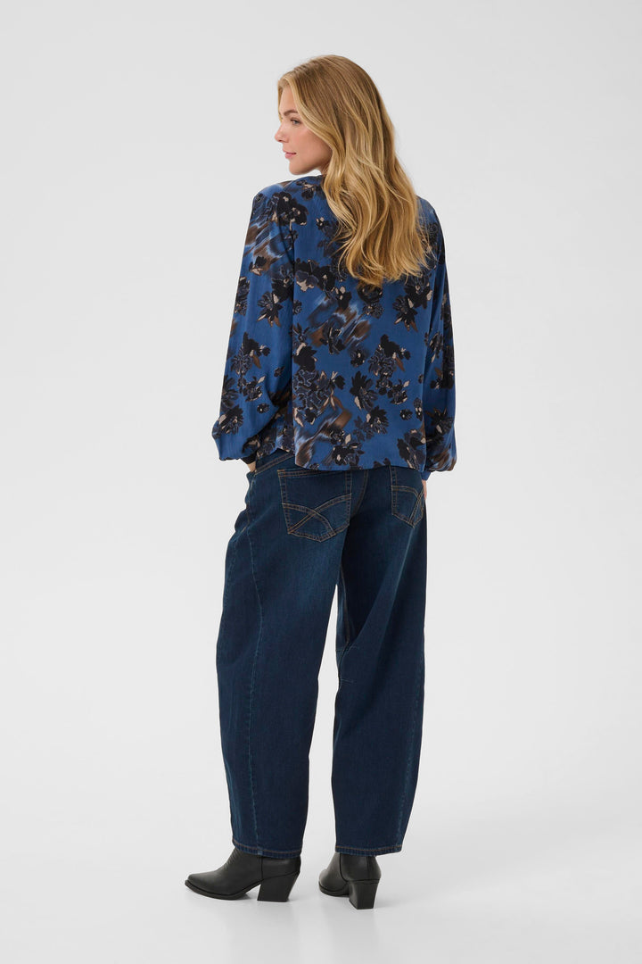 Blouse boutonnée avec imprimé floral Tiah