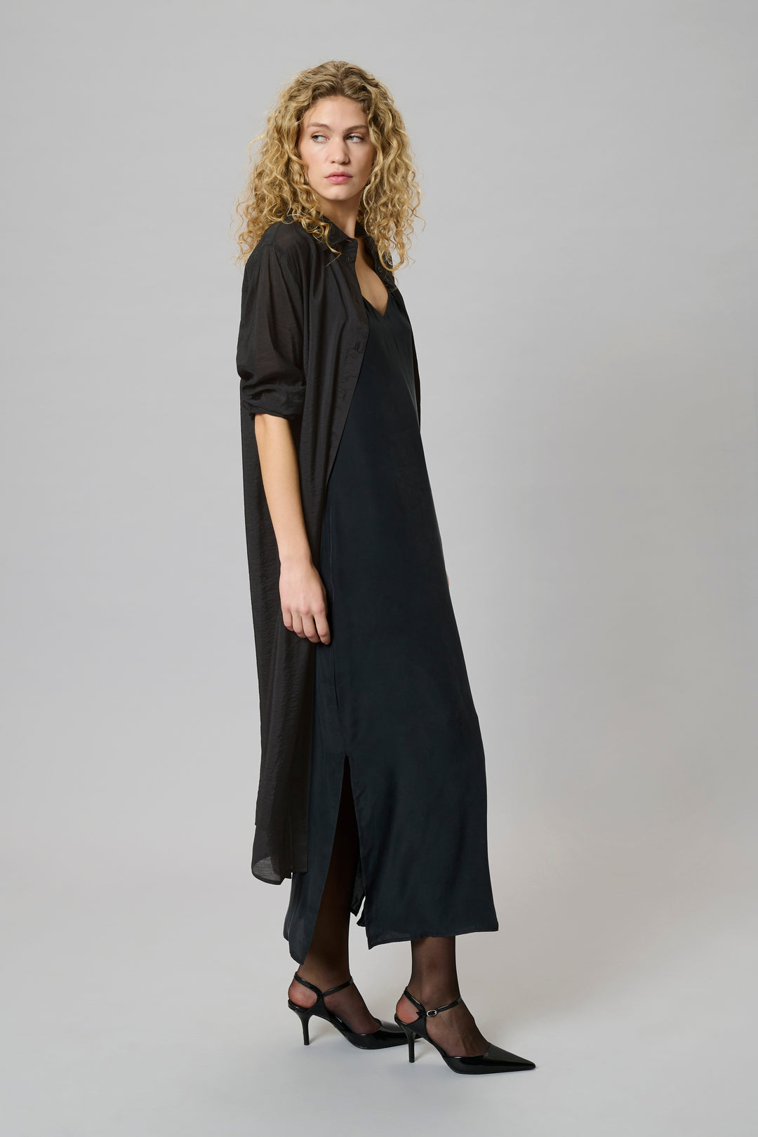 Chemisier long transparent Lilo