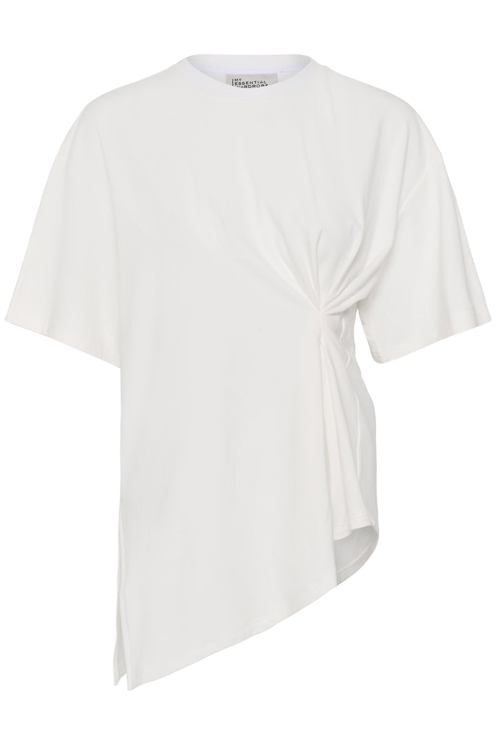 T-shirt asymétrique à drapé latéral Nupti