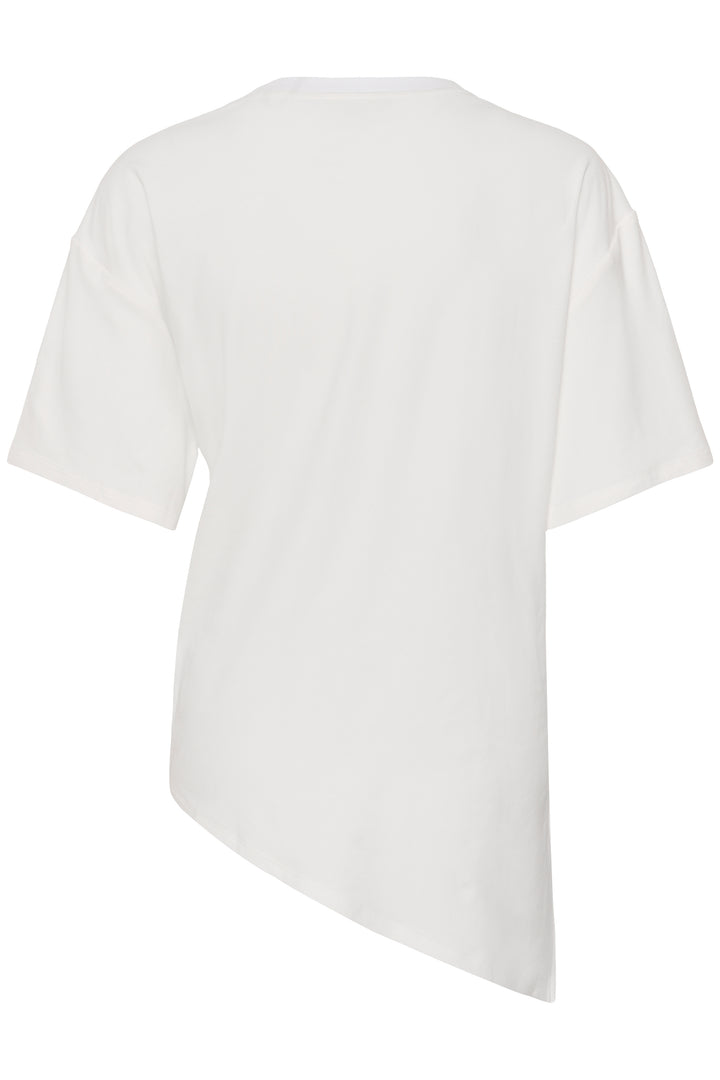 T-shirt asymétrique à drapé latéral Nupti