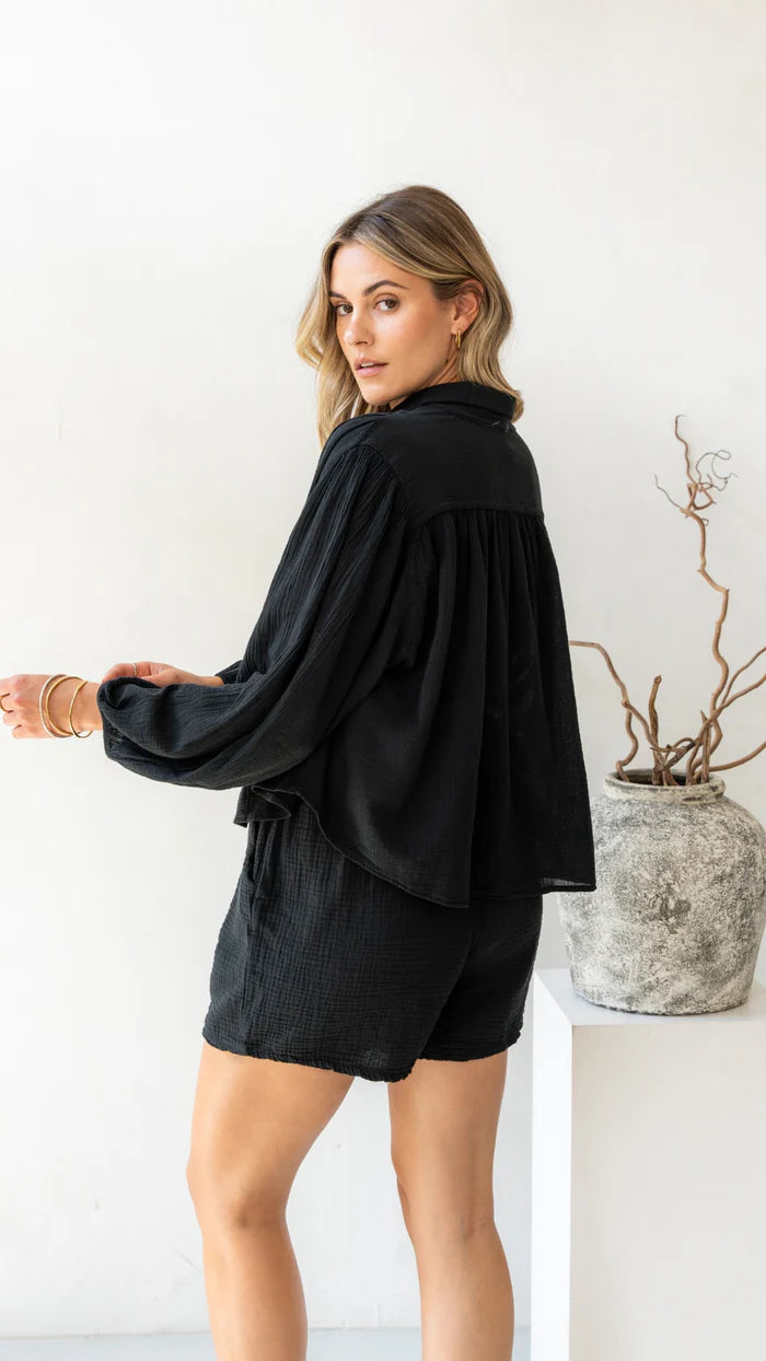 Short Anais en gaze de coton