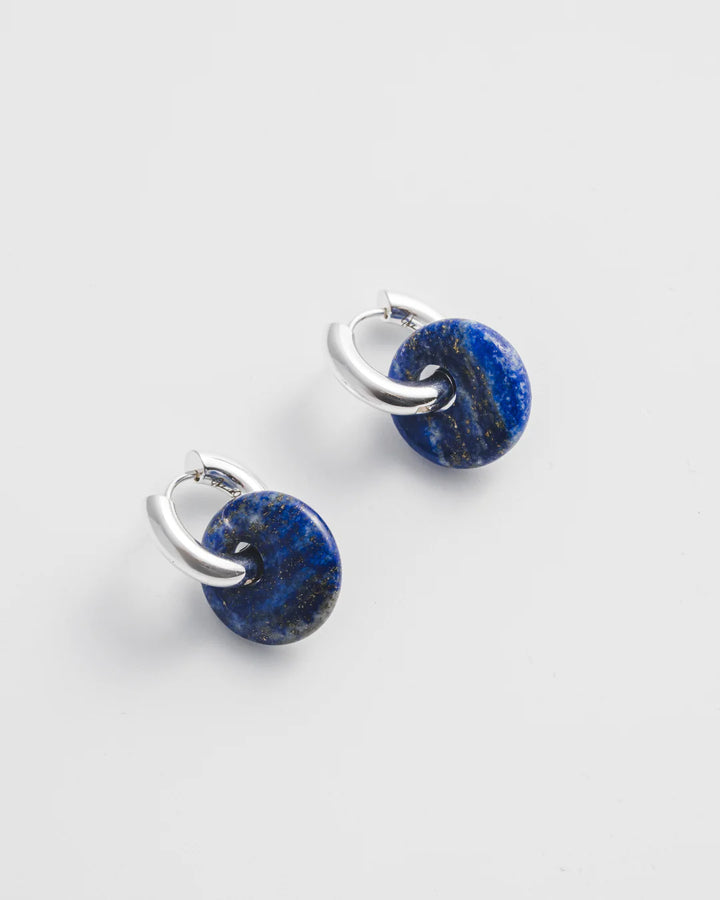 Boucles d’oreilles en argent et pierre semi-precieuse