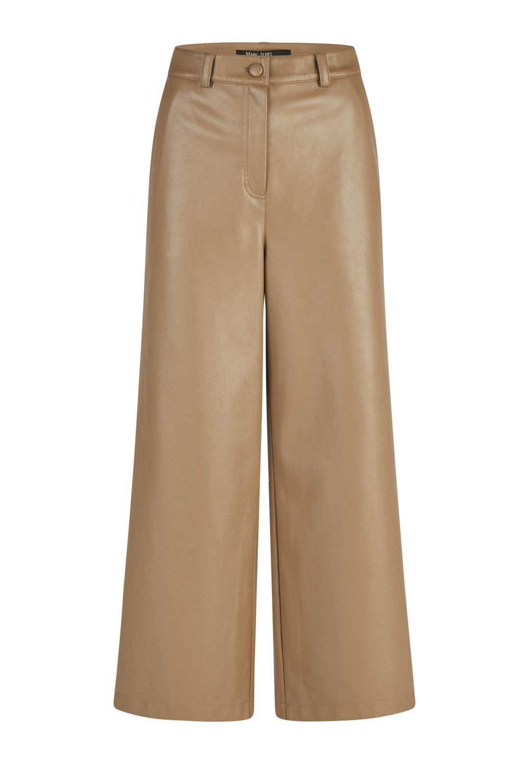 Pantalon taille haute à jambes larges