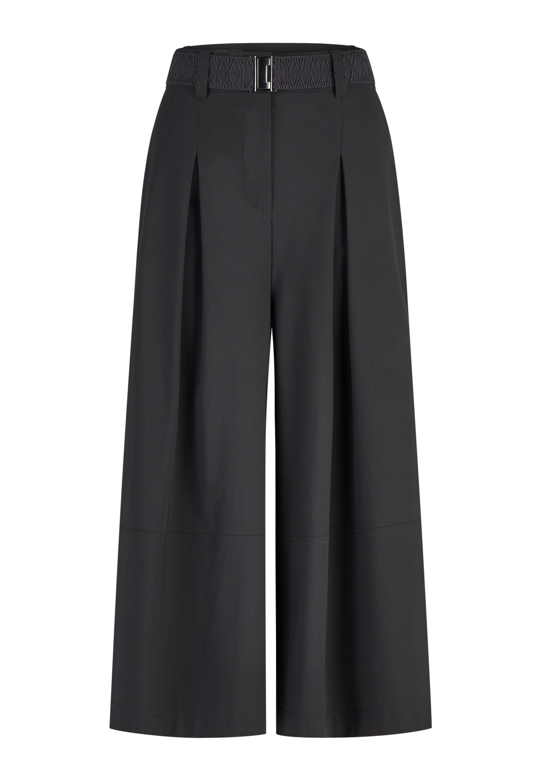 Pantalon large à pinces avec ceinture