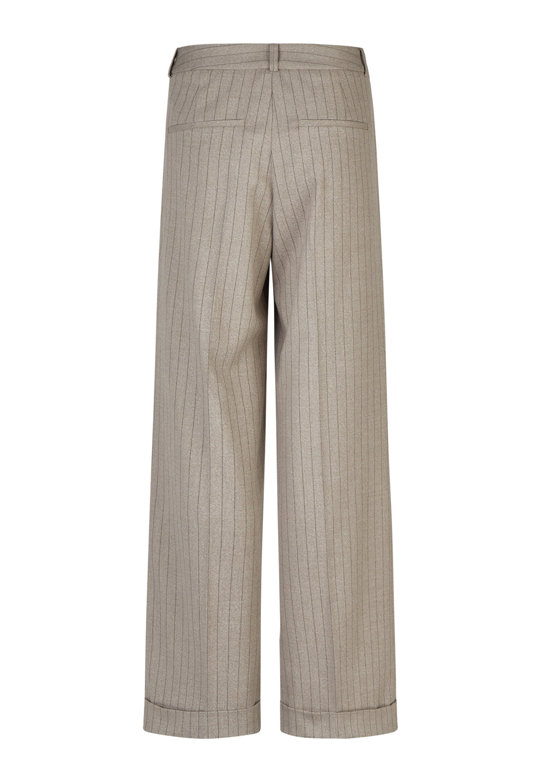 Pantalon à jambes larges et fines rayures