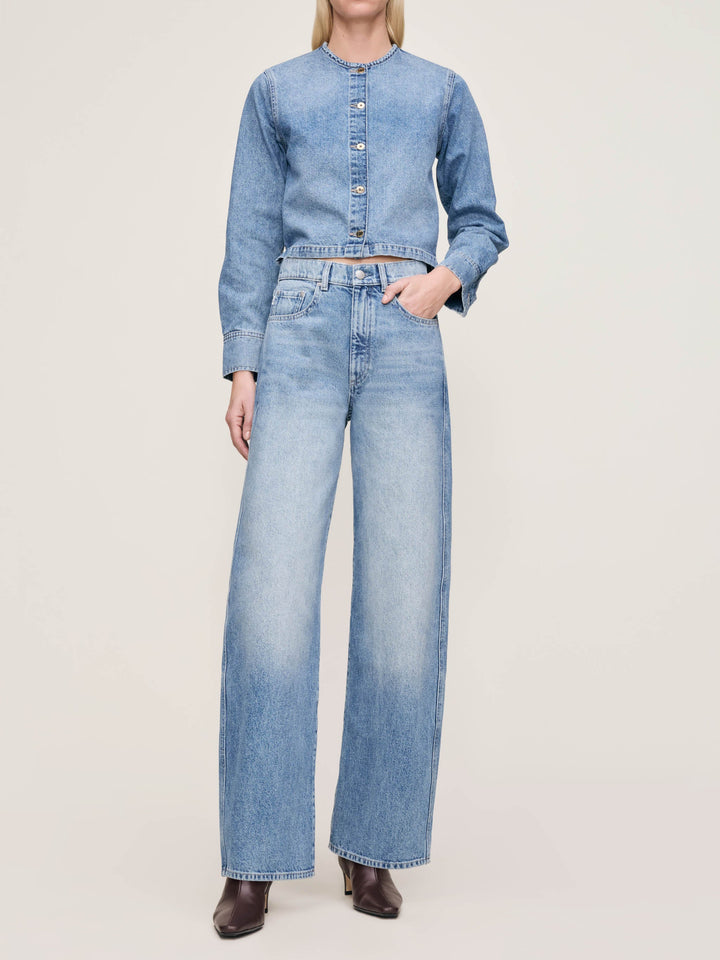 Chemise courte en denim Montauk