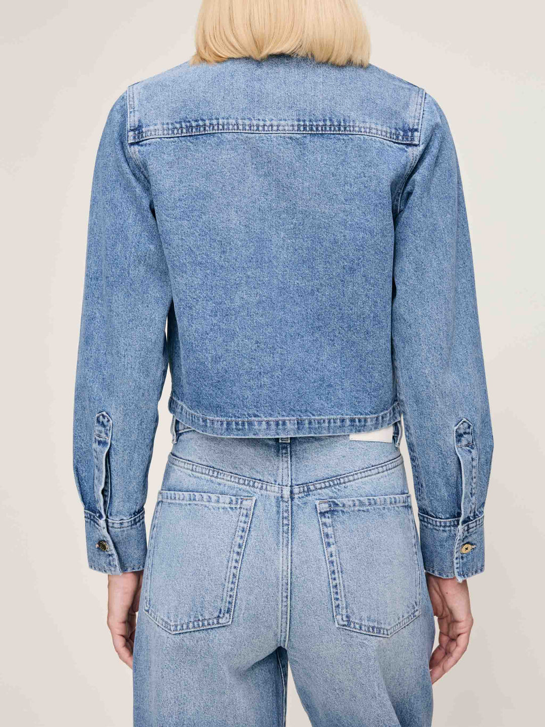 Chemise courte en denim Montauk