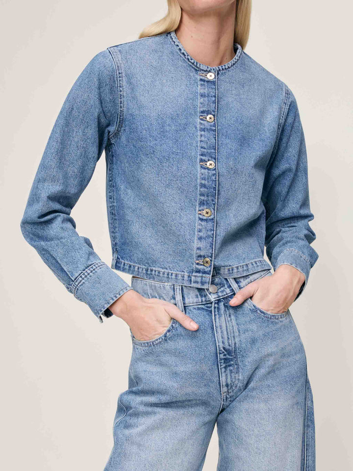 Chemise courte en denim Montauk